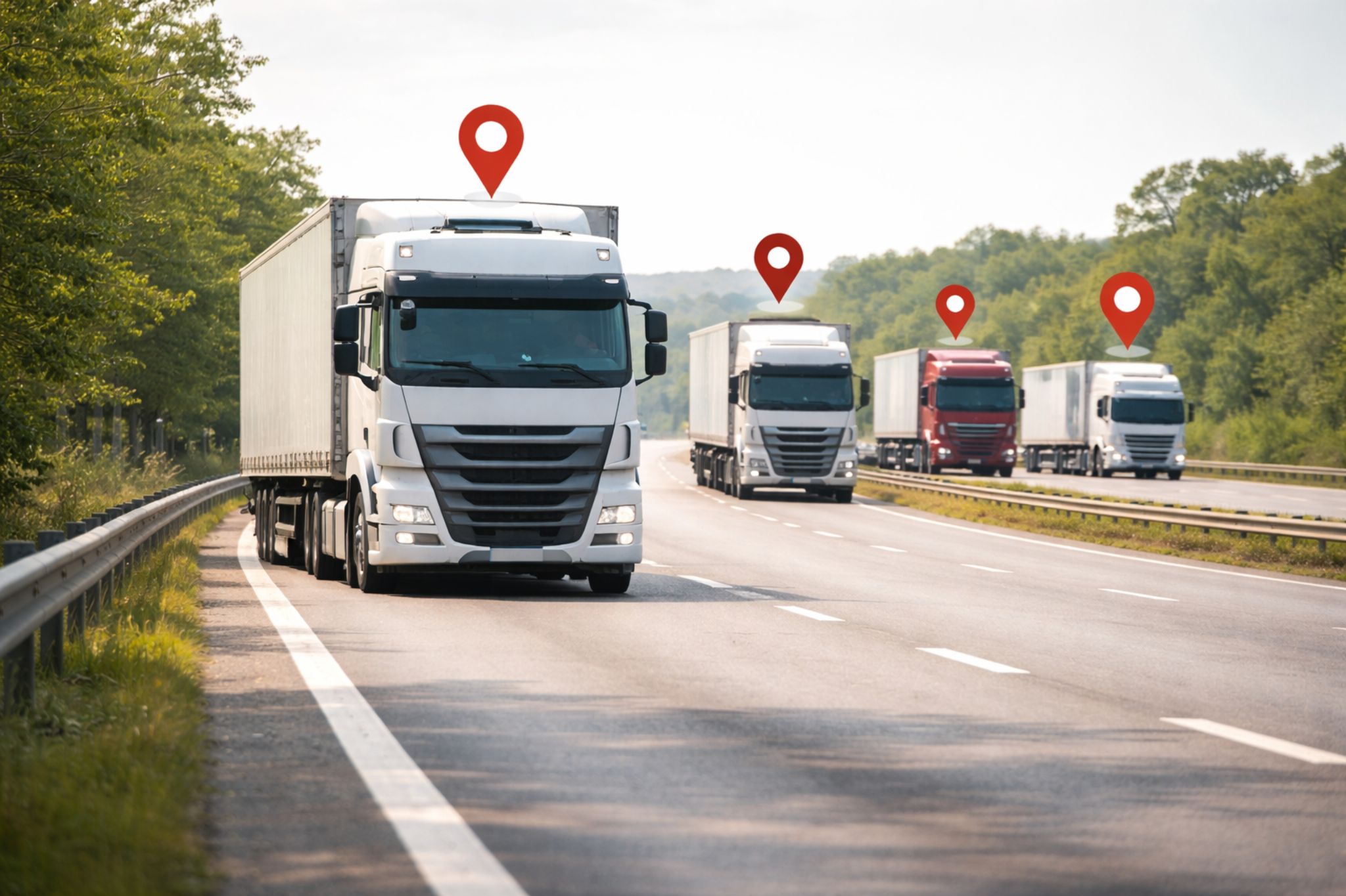 Real-time GPS tracking and route visibility for logistics operations
