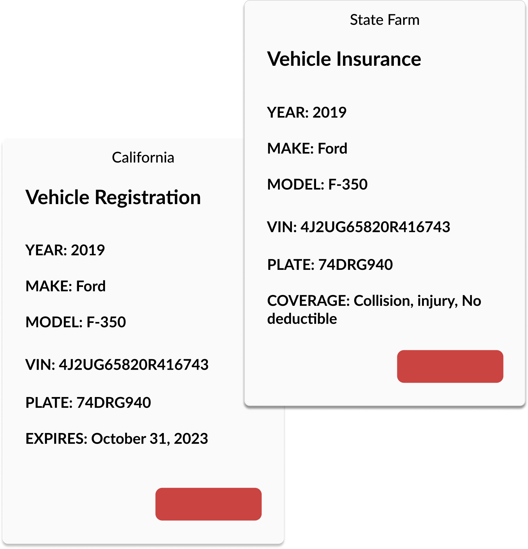 Vehicle Documents Mockup