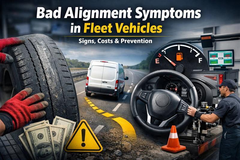 Tire wear and wheel alignment inspection