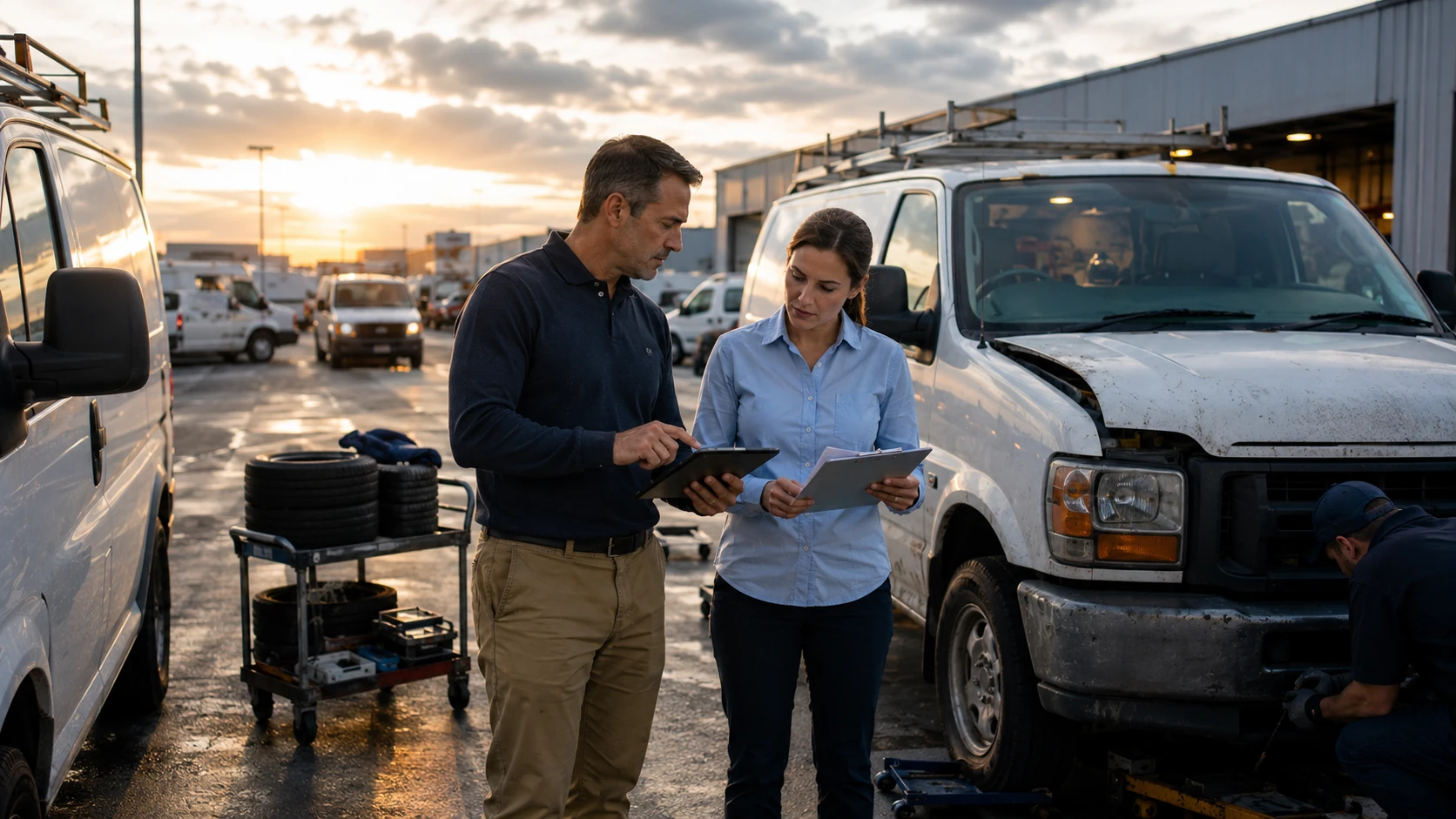 Service van dispatched daily despite high fuel and maintenance costs