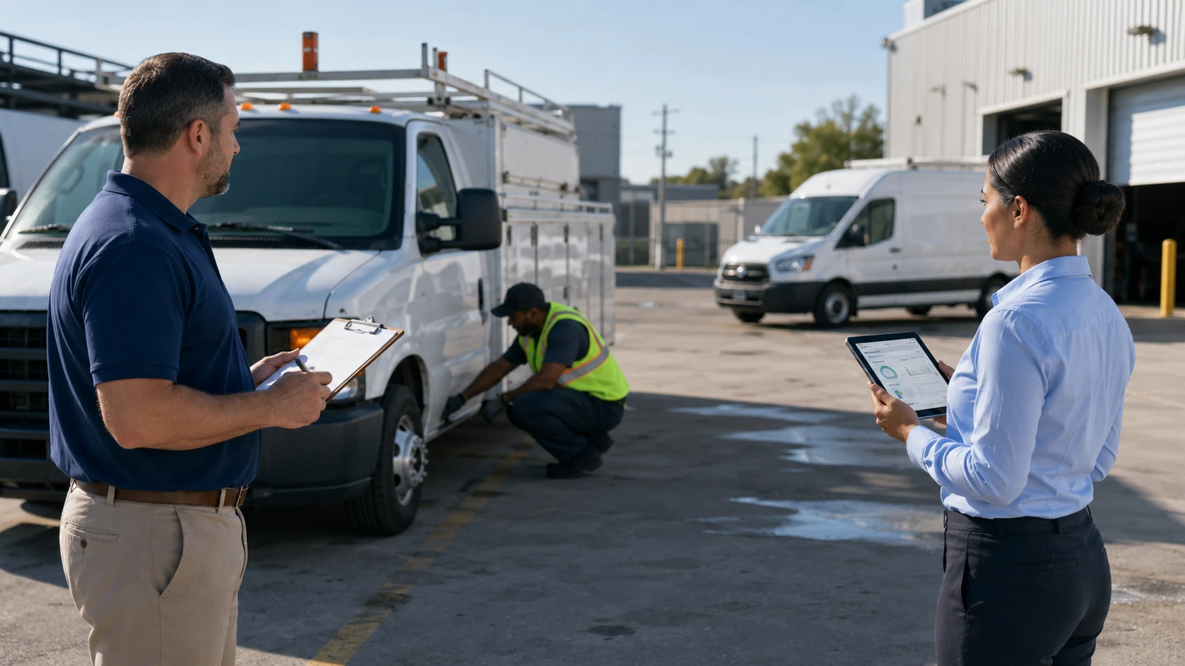 Safety alerts, inspections, and maintenance records held in separate systems