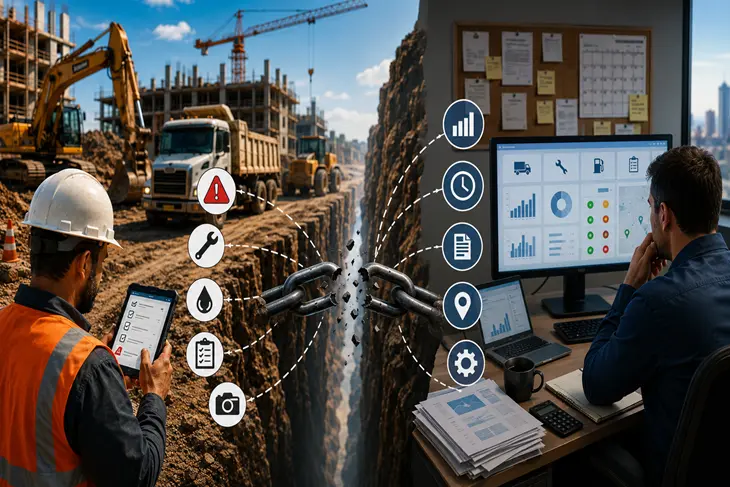 7 Field-to-Office Gaps That Make Construction Fleets Hard to Manage