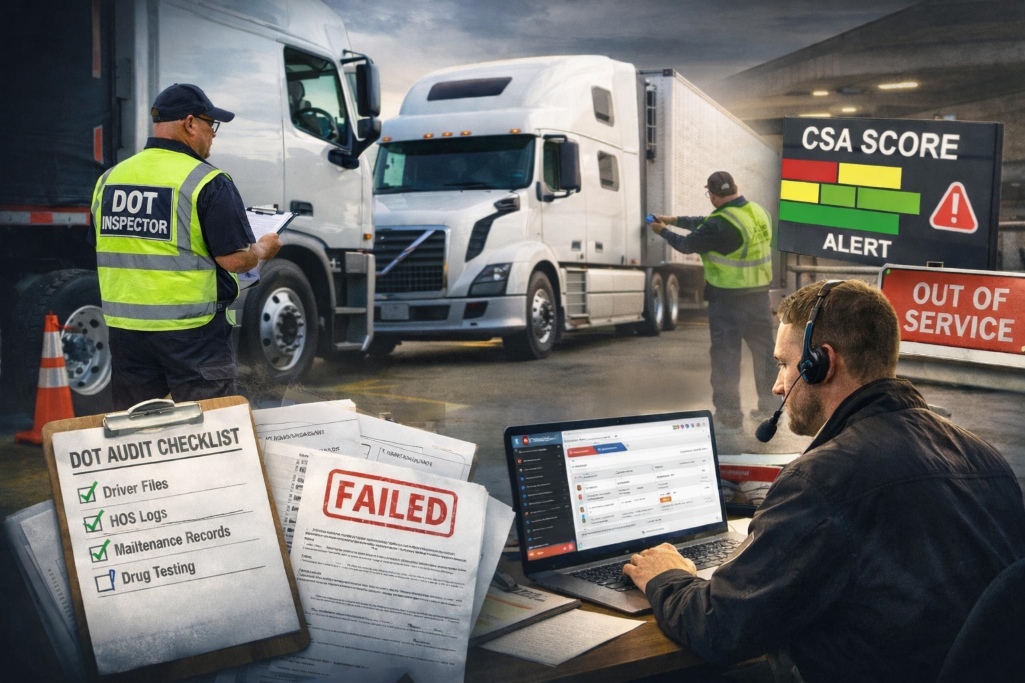Fleet Inspection Checklist & DOT Audit Survival Guide for Commercial Fleets
