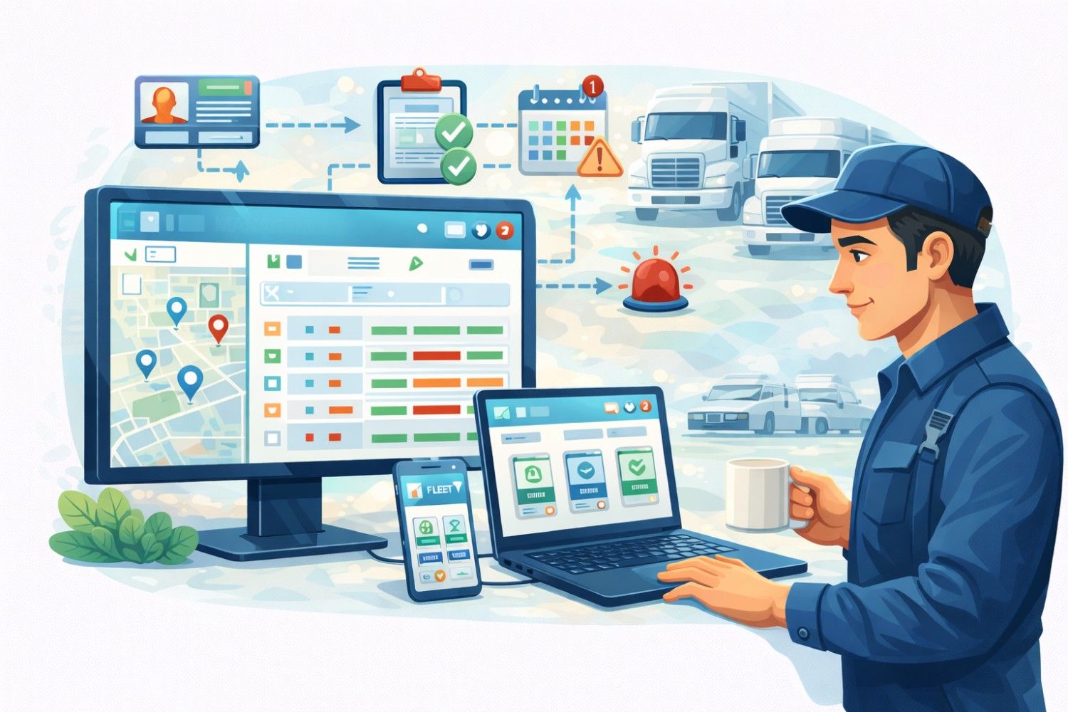 How Fleet Management Software Simplifies License and Inspection Tracking