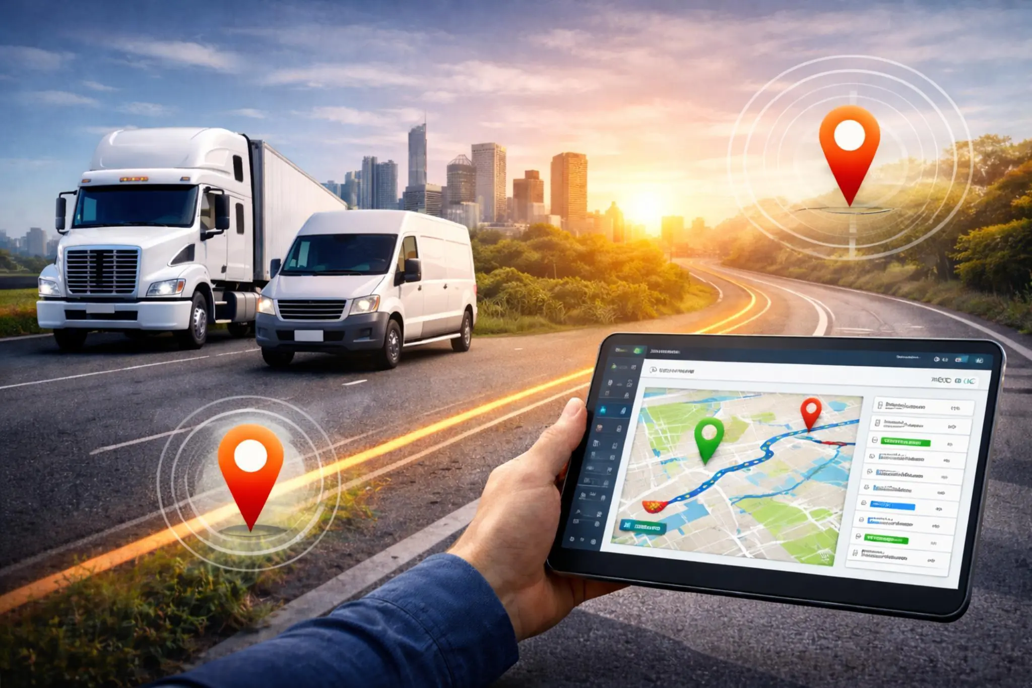 Fleet manager using vehicle tracking system to make better fleet management decisions