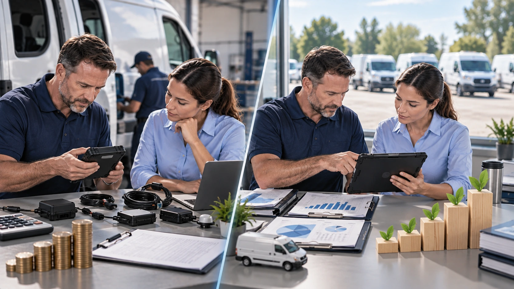 90 day rollout plan moving from tracking data to full fleet monitoring