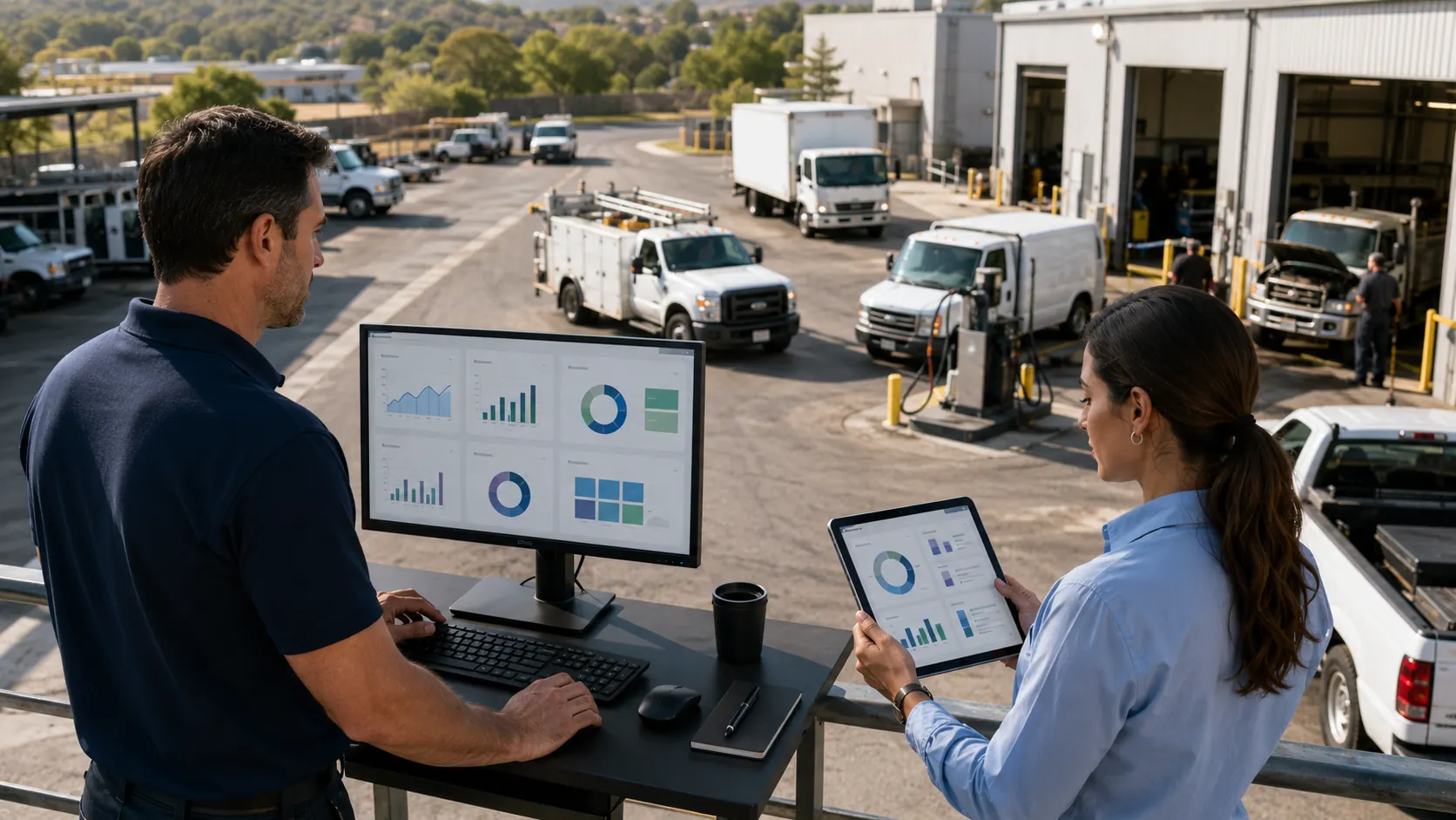 Overloaded fleet dashboard with dozens of equally weighted metrics causing executive dashboard fatigue