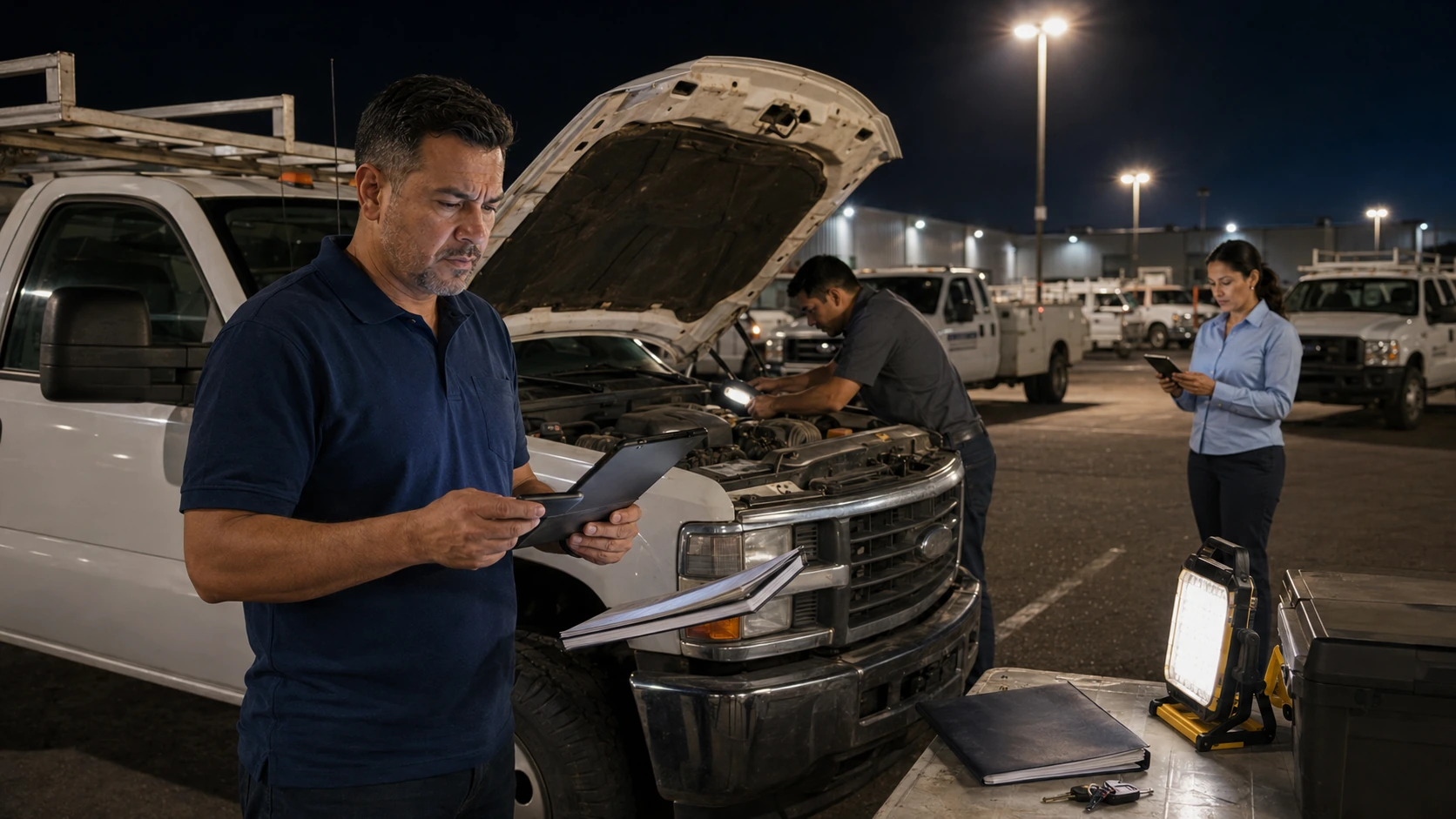 Fleet manager waiting on a slow support response during a breakdown