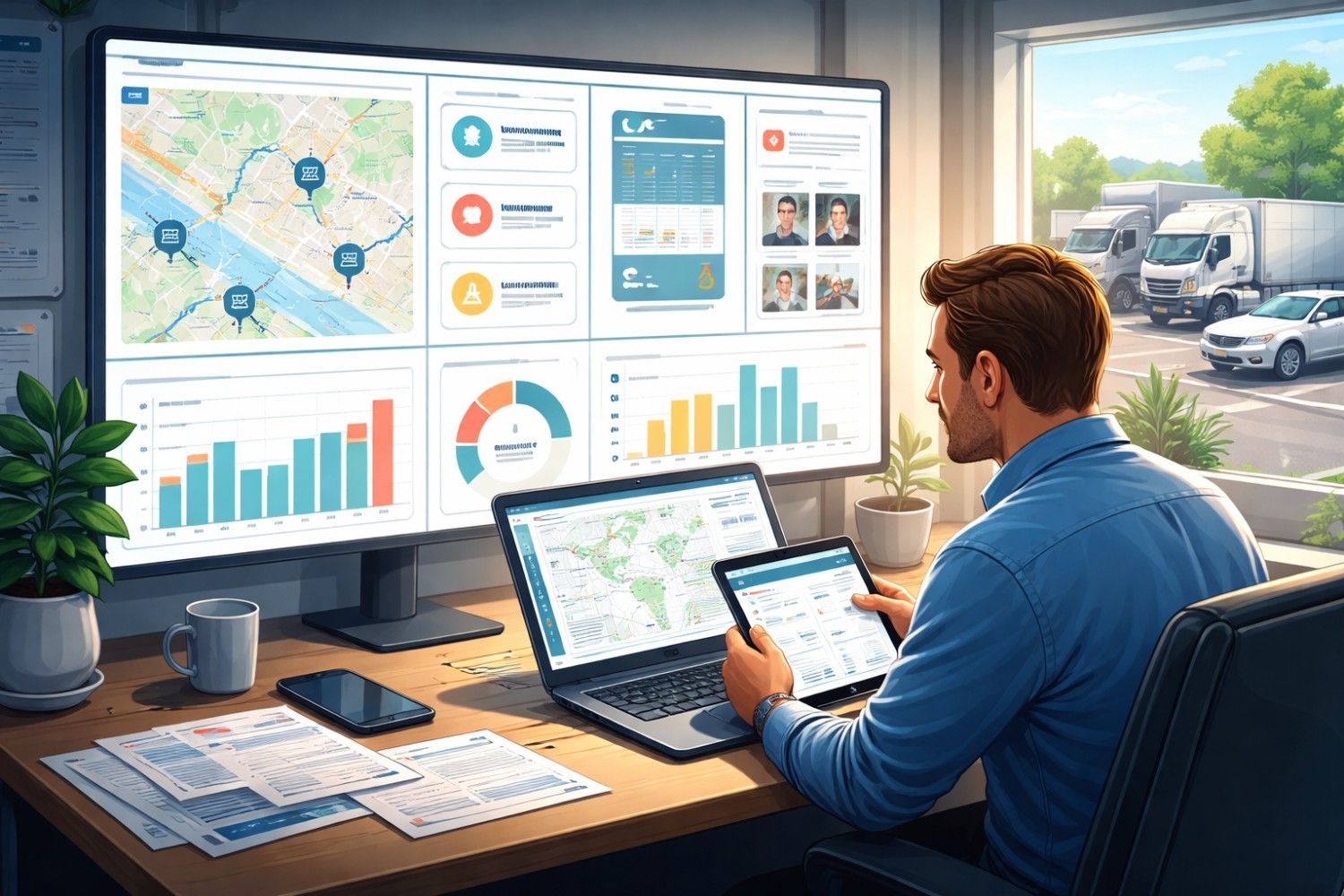 How Fleet Managers Use Fleet Management Software Daily