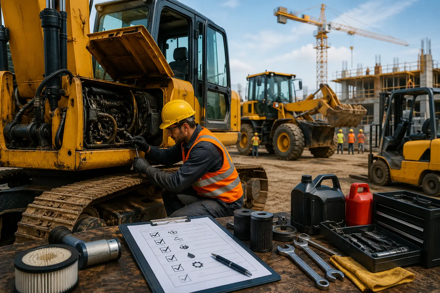 How To Maintain Equipment on a construction site?