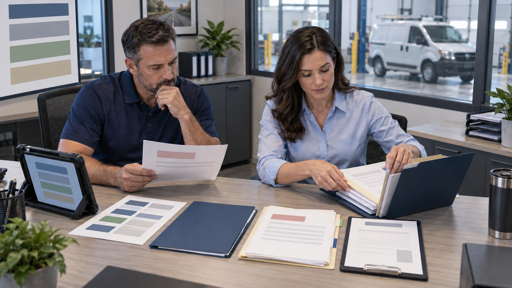 Named owner reviewing a flagged repair variance before payment approval