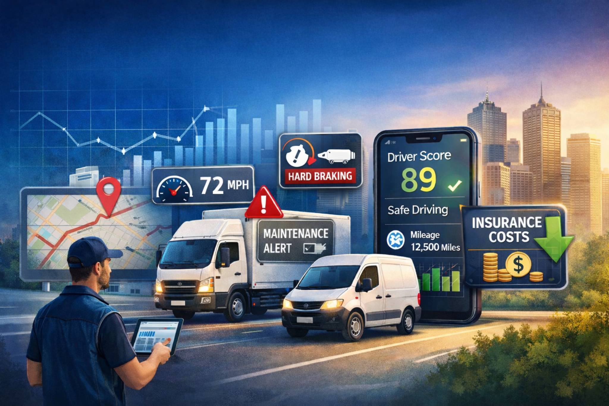 How Telematics & Fleet Data Help Lower Fleet Insurance Premiums