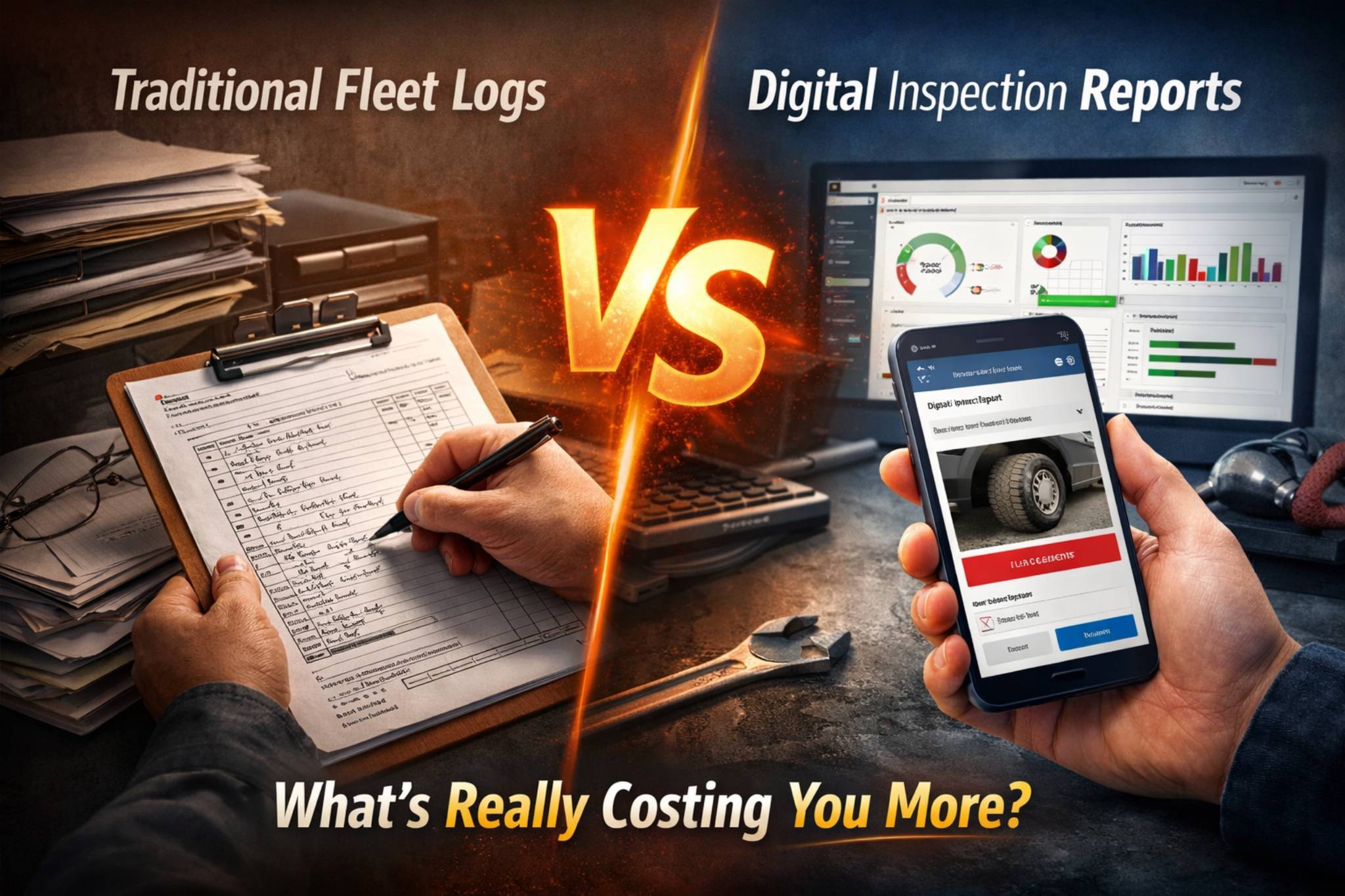 Traditional Fleet Logs vs Digital Inspection Reports: What's Really Costing You More?
