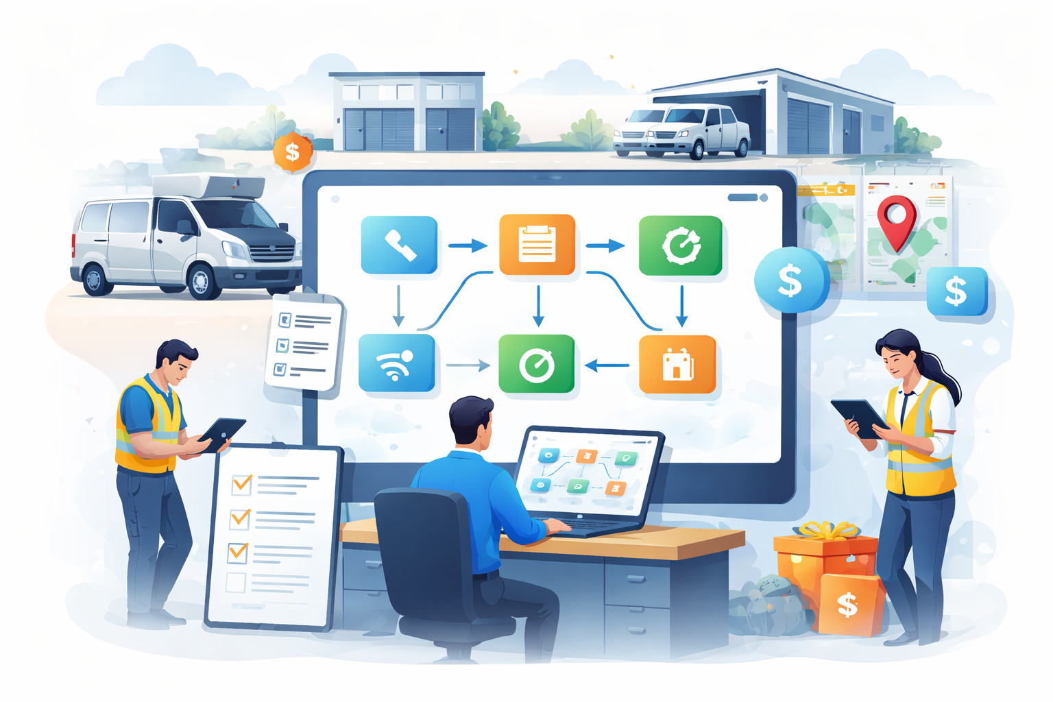 How to Turn Disconnected Fleet Tasks into a Single Workflow ?