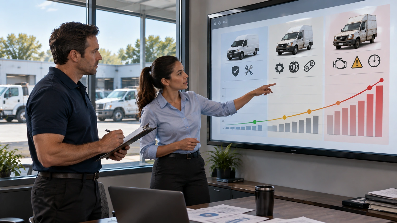 Maintenance and repair cost per mile rising across three fleet vehicle age brackets