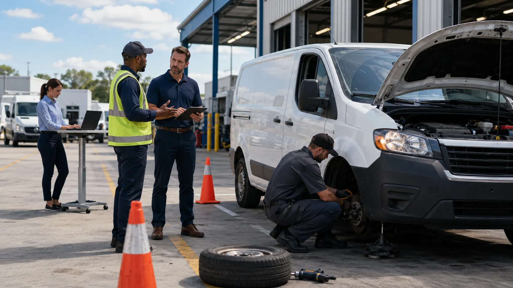 Comparison of a temporary fleet vehicle out of service order versus a permanent retirement decision based on lifecycle data