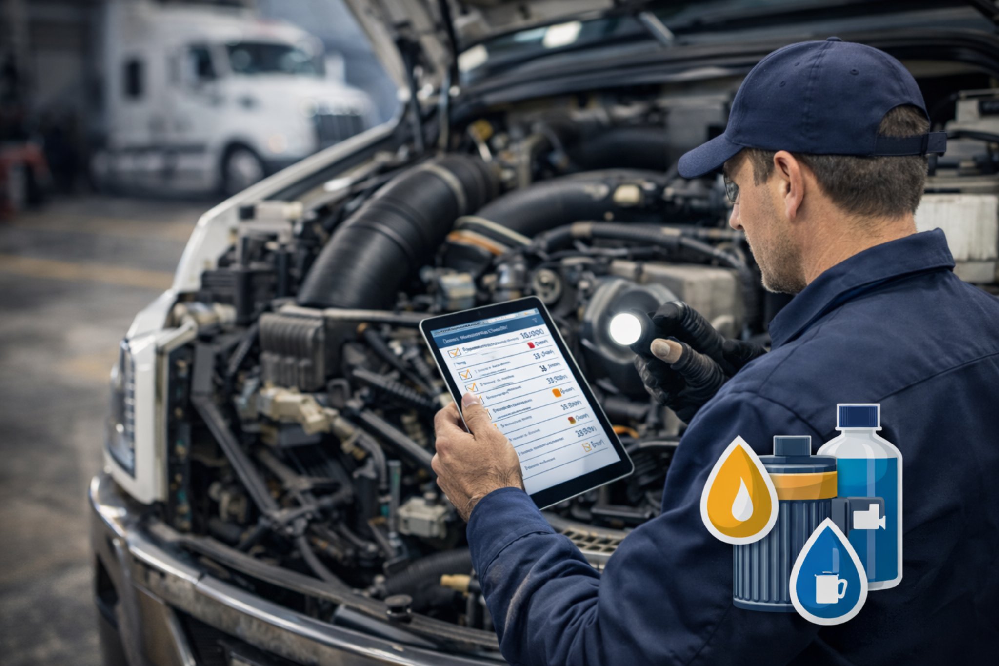 Daily / Pre-Trip Diesel Walkaround and Fluid Checks