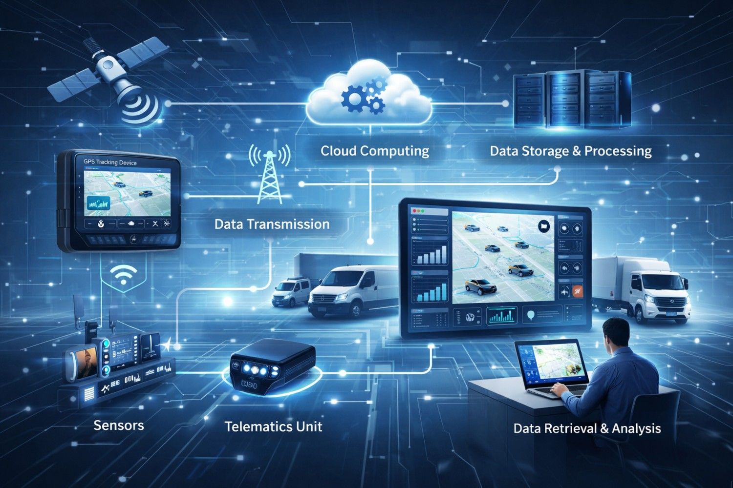 Data Flow and System Architecture in Fleet Tracking