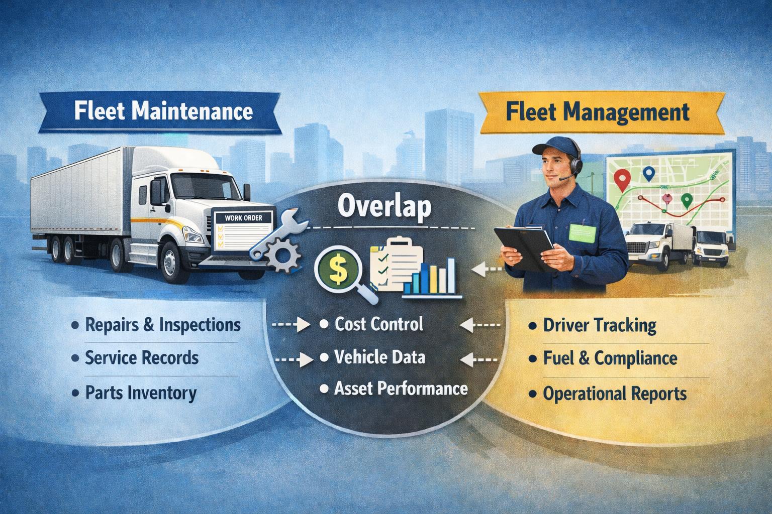 Fleet Maintenance vs. Fleet Management Guide