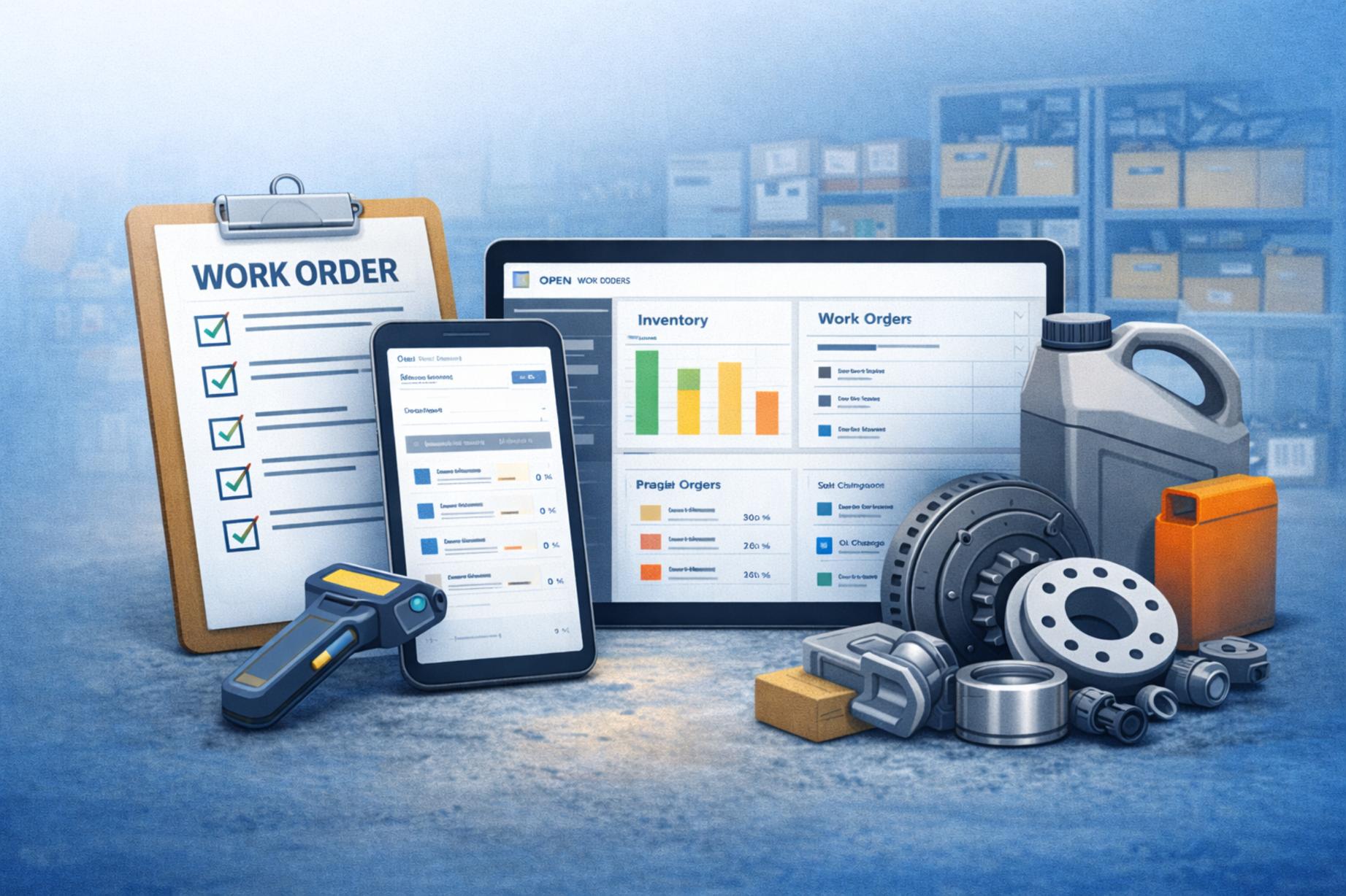 Improve Parts, Inventory, and Work Order Control